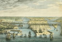 Benoist after Goupy, 'A View of the Port and Entrance of the City and Isle of Malta', hand