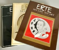 Erte, three books.