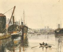 Bernard Sickert (1862-1932) A collection of eight watercolour sketches of scenes around Rye, some