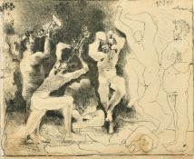 Pablo Picasso lithograph, 'La Danse des Faunes', 16.5