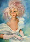 G. Artois, a portrait of an elegant lady, oil on canvas, signed, 24