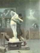After Jean-Leon Gerome, 'Pygmalion and Galatea', a colour print, 30
