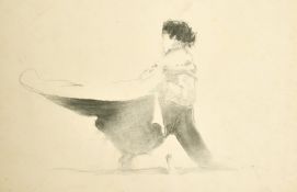 Circle of Gerald Festus Kelly, a drawing of a matador, ink, 11