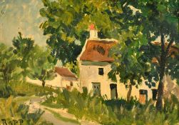 Rapp,20th Century, a pair of oils on board landscapes, 6.25