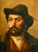 Italian School, Circa 1922, a head and shoulders portrait of a bearded gentleman, oil on canvas,