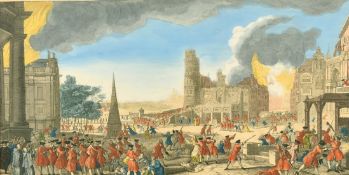 Remi Parr, 'The Place given up to Plunder', hand coloured engraving, 9.5