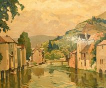 Gabriel Vie, 'Matinee A Ornans', oil on canvas, signed, 18