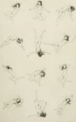 Frank Martin (1921-2005) 'Nude Pattern', etching, artists proof 1st state, inscribed and signed in