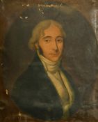 19th Century French School, portrait of a gentleman, oil on canvas, 24.75