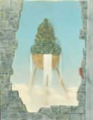 Patrice Goffinet, circa 1992, 'L'Eclen', oil on canvas, signed, label verso, 13.75