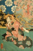 Utagawa Kunisada, Japan, two woodblock prints, 14