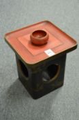 A Japanese lacquer stand.