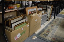 A large quantity of paintings, prints etc.