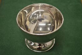 A small silver pedestal bowl.