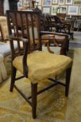 A 19th century elbow chair.