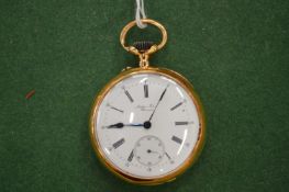 An 18 carat gold gentlemen’s pocket watch.