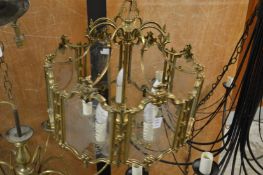 A decorative hall lantern.