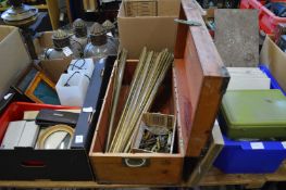 A large quantity of miscellaneous collectables to include stair rods etc.