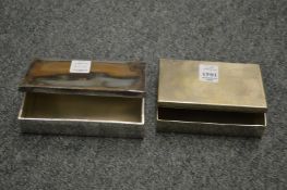 Two military sandwich boxes.