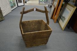 A Chinese grain bucket.