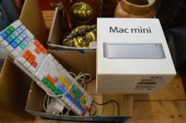 A Mac Mini and other items.