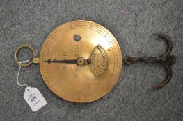 A set of Victorian railway balance scales by H Pooley and Son, Liverpool.