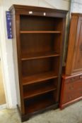 An open bookcase.