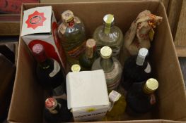 Box of wines and spirits.