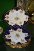 A Doulton part dessert service.