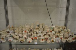 A quantity of crested and decorative china.