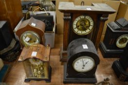 Four various clocks.