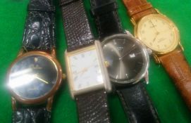 Four gent's wristwatches.