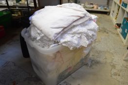 A large box of linen.