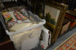 Household linen, a painting etc.