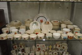 A quantity of crested and decorative china.
