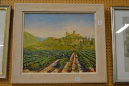 Kirkman, The Vendange Grimaud, oil on board.