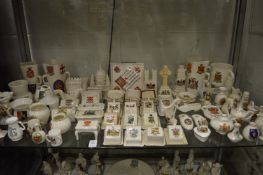 A quantity of crested and decorative china.