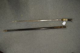 An Indian sword stick.