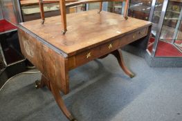 A late Regency rosewood sofa table.