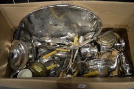 A quantity of plated wares.