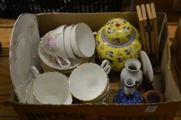 A tea service, Chinese ginger jar and cover and other items.