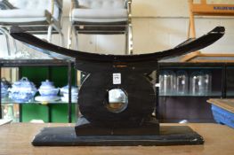 An African head rest.