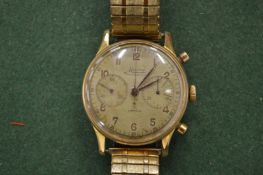 A Minerva gentlemen’s chronograph wristwatch.