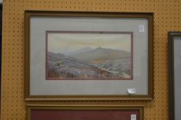 Douglas Pinder, Tavy Cleave, Dartmoor, watercolour.