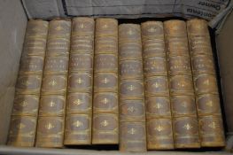 Chambers encyclopedia 8 volumes, part leather bound.
