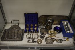 A quantity of plated wares.