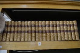 Sir Walter Scott Waverley novels, London and Edinburgh 1894, 22 of 25 volumes, part leather bound