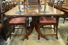 A good 19th century mahogany rounded rectangular tilt-top breakfast table.