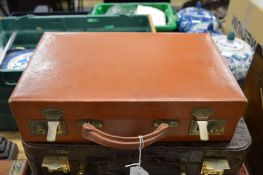 A leather writing case.