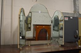 A dressing table mirror.